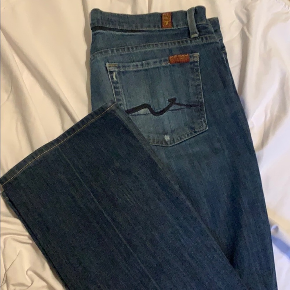Wide legged 7 for all man kinda jeans
